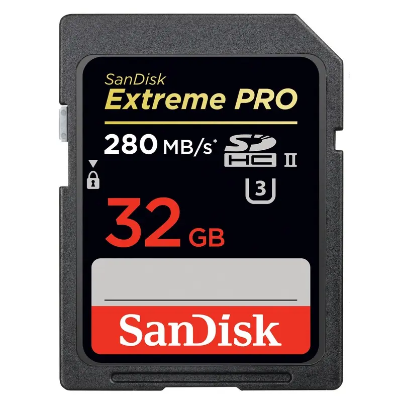 SanDisk Extreme Pro SDHC 32GB UHS-II (U3) Memory Card 280 MB/s