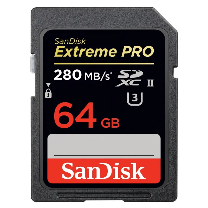SanDisk Extreme Pro SDXC 64GB UHS-II (U3) Memory Card 280 MB/s