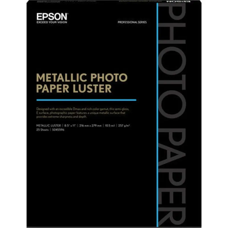 Epson Metallic Photo Paper Luster 8.5x11" (25)