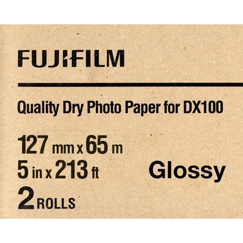 Fuji DX100 Paper Glossy 5"x213' (2-Pack)
