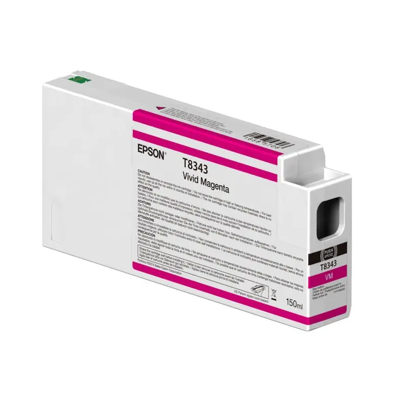 Epson T834300 P6000/P7000/P8000/P9000 Ultrachrome HD Ink 150ml Vivid Magenta
