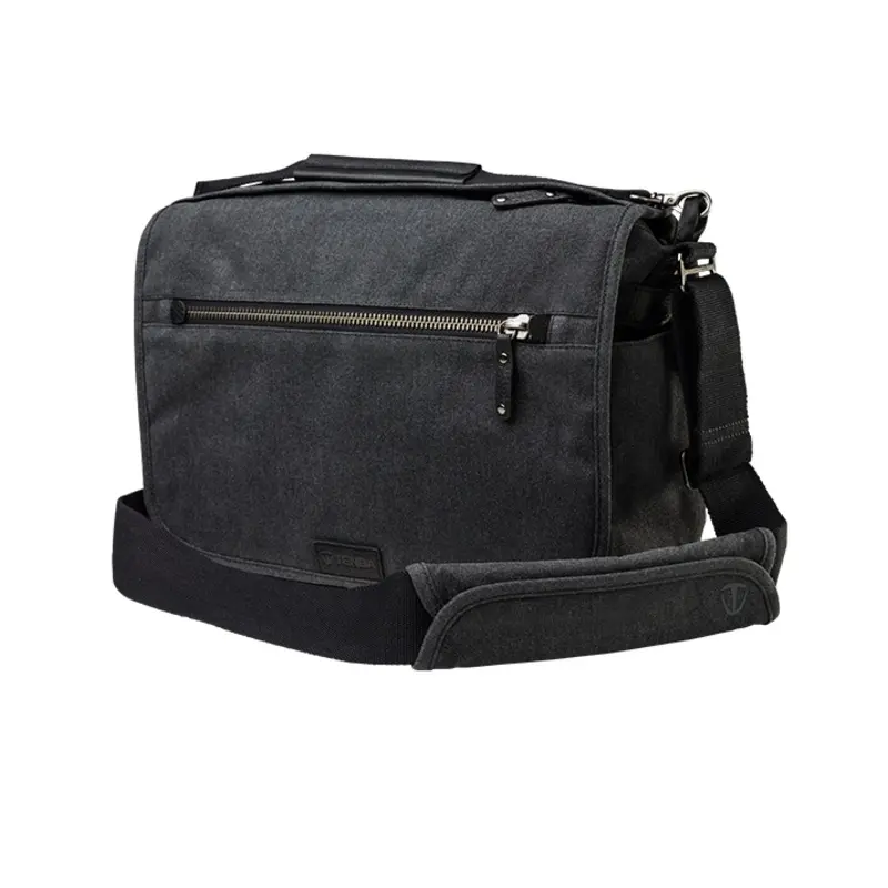 Tenba Cooper 13 DSLR Gray Canvas/Black Leather Luxury Bag