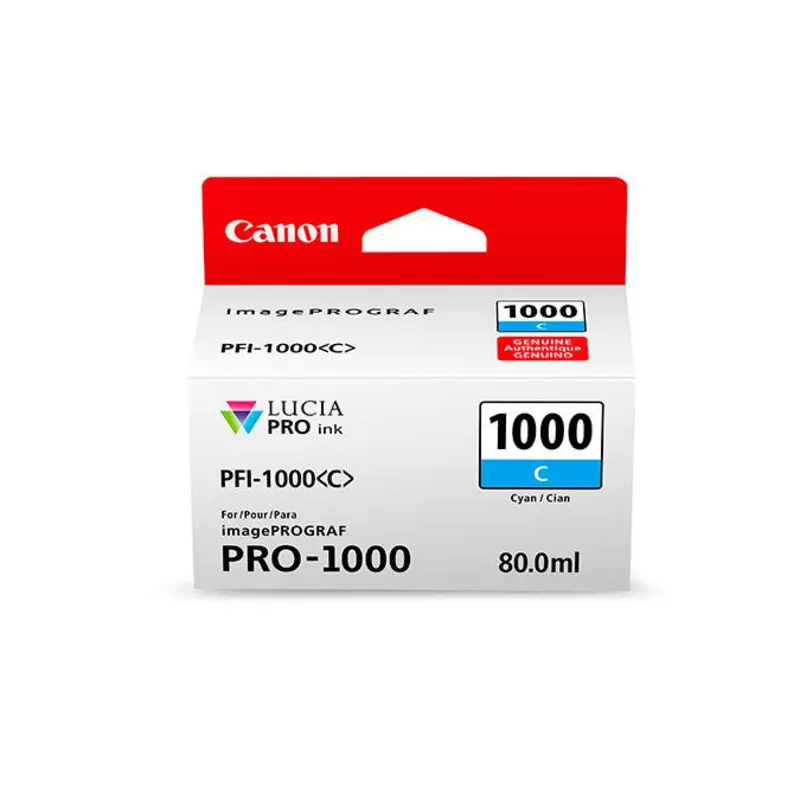Canon PFI-1000 LUCIA PRO Cyan (C) Ink 80ml (PRO-1000)