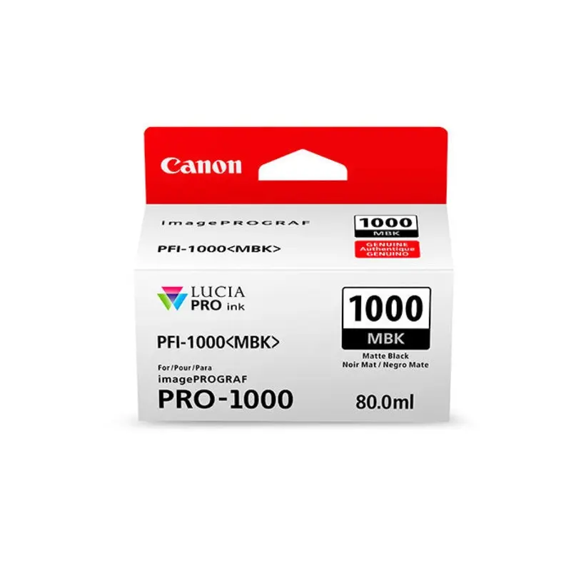 Canon PFI-1000 LUCIA PRO Matte Black (MBK) Ink 80ml (PRO-1000)
