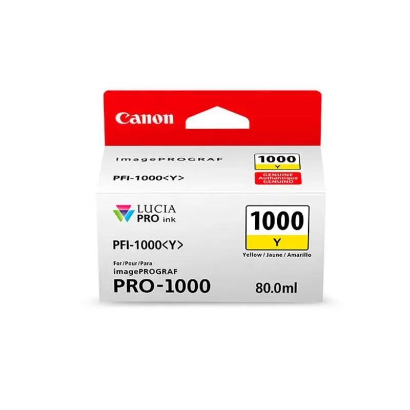 Canon PFI-1000 LUCIA PRO Yellow (Y) Ink 80ml (PRO-1000)