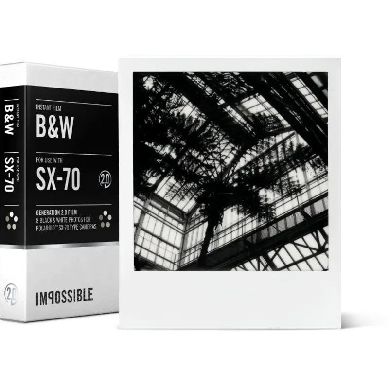 Impossible B&W Film for Polaroid SX-70 Cameras (8)