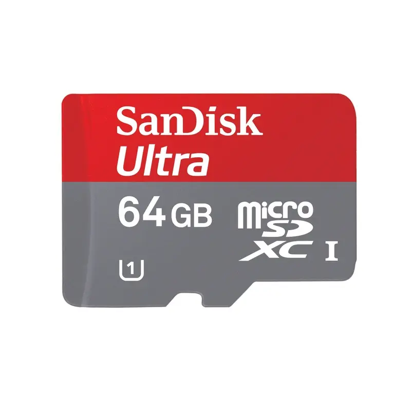 SanDisk Ultra 64GB UHS-I microSDXC Memory Card with SD Adapter