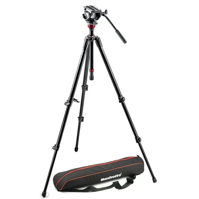 Manfrotto Video MVH500AH Pro Fluid Head with 755XBK Tripod and Bag