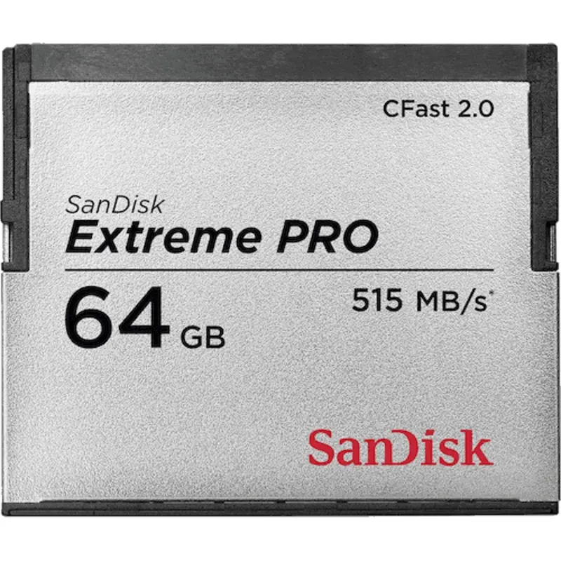 SanDisk Extreme Pro 64GB CFast 2.0 VPG 130 Memory Card