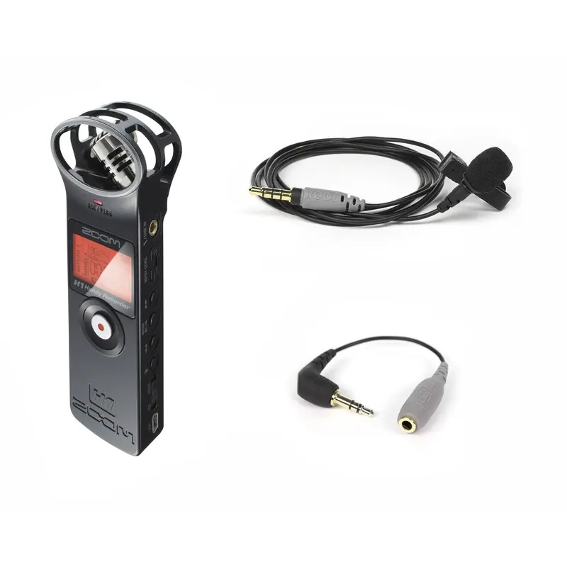 Zoom H1 Handy Recorder and Rode smartLav+ Mic Kit