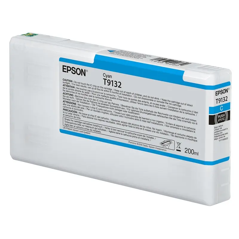 Epson T913200 P5000 Ultrachrome HD Ink 200ml Cyan