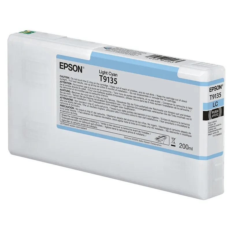 Epson T913500 P5000 Ultrachrome HD Ink 200ml Light Cyan