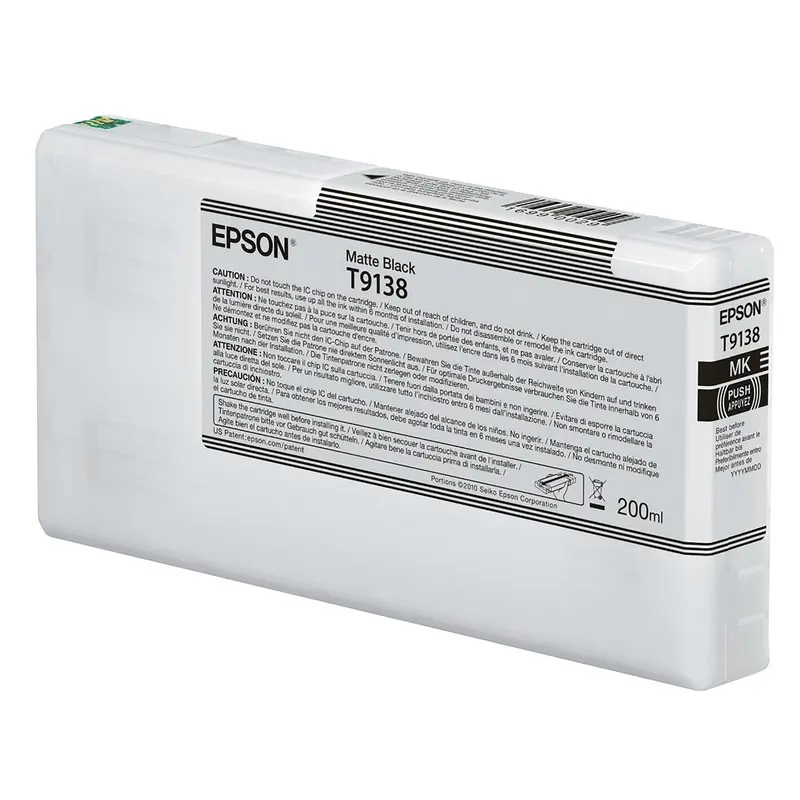 Epson T913800 P5000 Ultrachrome HD Ink 200ml Matte Black