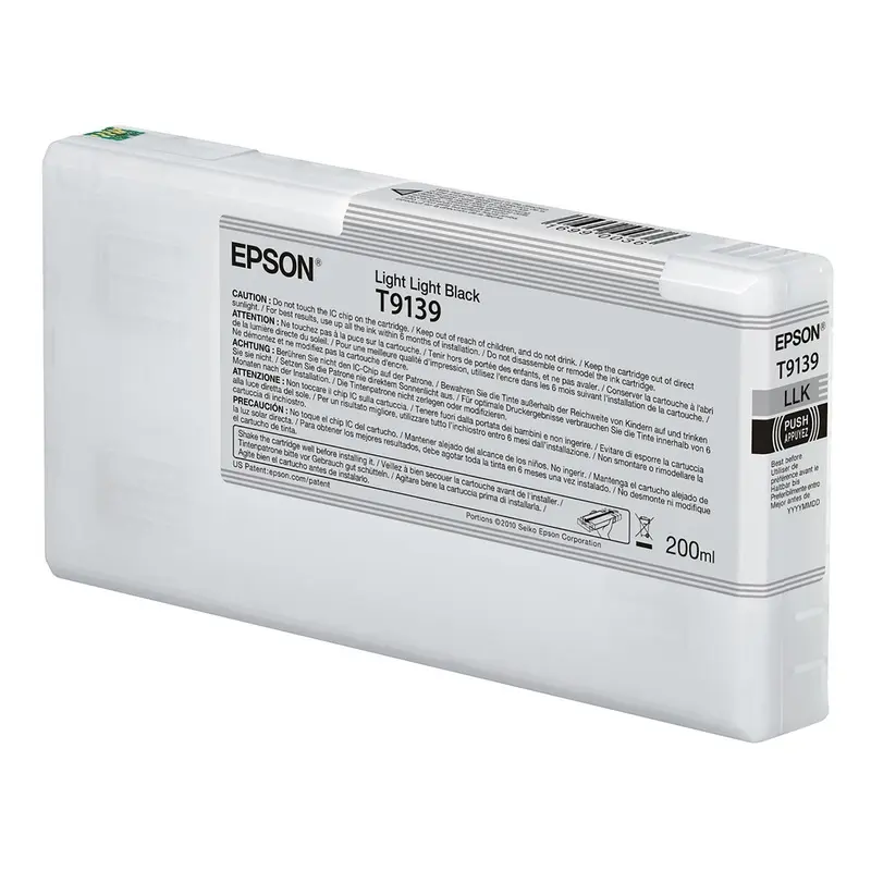 Epson T913900 P5000 Ultrachrome HD Ink 200ml Light Light Black