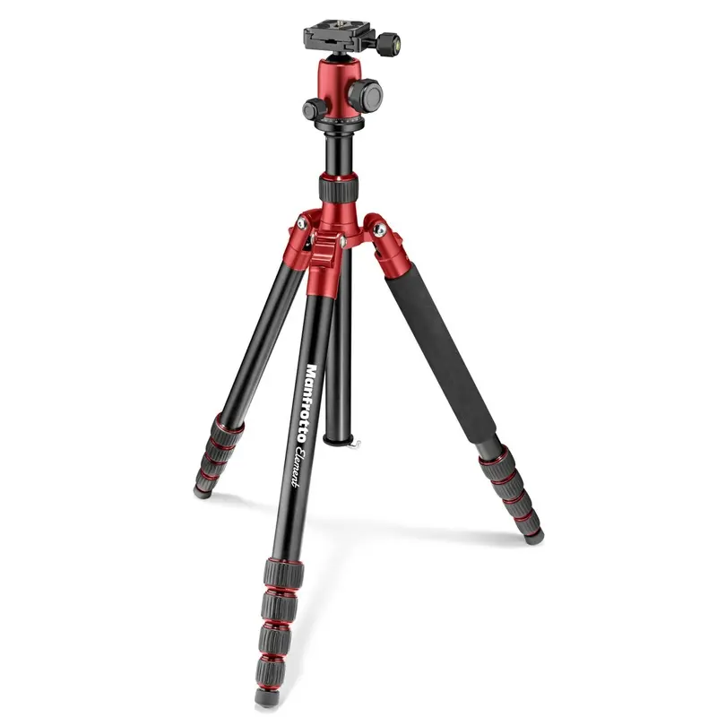 Manfrotto MKELEB5RD-BH Element Big Aluminum Traveler Tripod (Red)