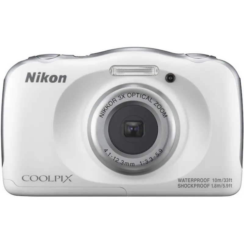 Nikon Coolpix W100 Digital Camera (White)