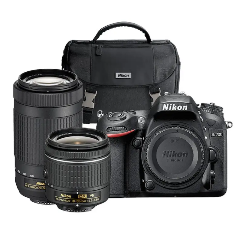 Nikon D7200 Dual Lens Camera Kit w/18-55mm VR II & 70-300mm Lens