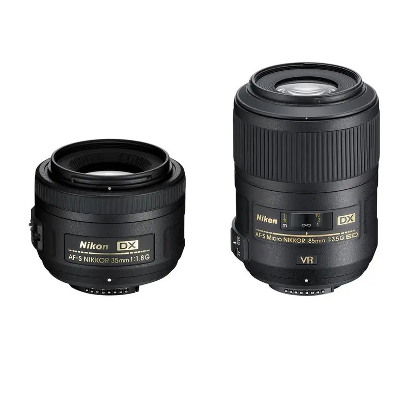 Nikon Macro & Portrait 2 Lens Kit w/35mm f1.8 DX & 85mm f/3.5 DX Micro