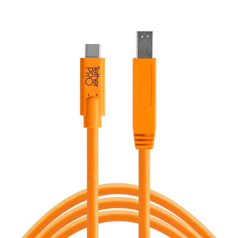 Tether Tools TetherPro USB-C to 3.0 Male B, 15 (4.6m) ORG