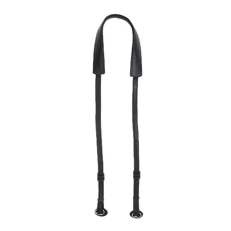 Cecilia 2.5cm Adjustable Leather Camera Strap (Black)