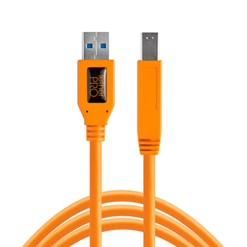 Tether Tools TetherPro USB 3.0 to Male B, 15 (4.6m), ORG