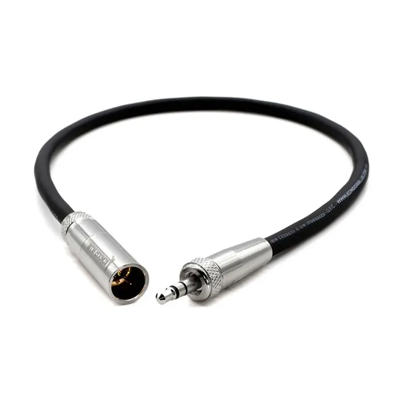Kondor Blue 12" Mini-XLR Male to Locking 3.5mm Stereo Cable (Black)