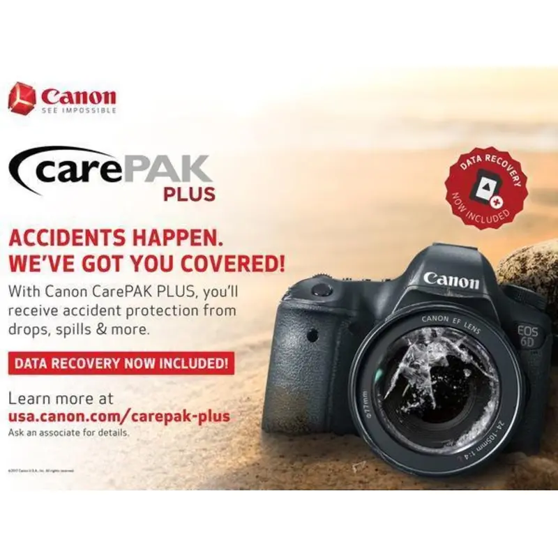 Canon CarePAK Plus 2 Year for DSLR & Mirrorless $2,500 - $2,999.99