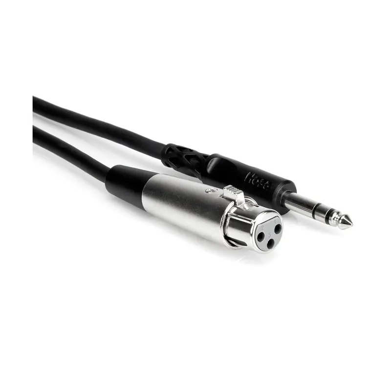 Hosa Stereo 1/4 Male to 3-Pin XLR Female Interconnect Cable - 3