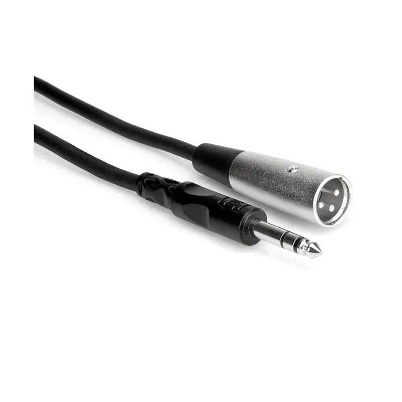 Hosa Stereo 1/4 Male to 3-Pin XLR Male Interconnect Cable - 3