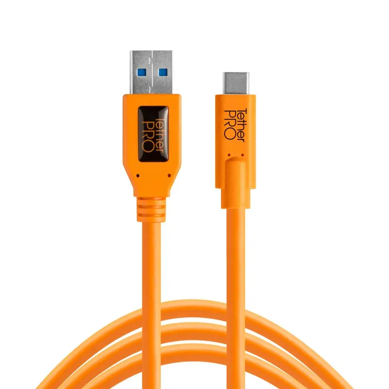 Tether Tools TetherPro USB 3.0 to USB-C, 15 (4.6m) ORG