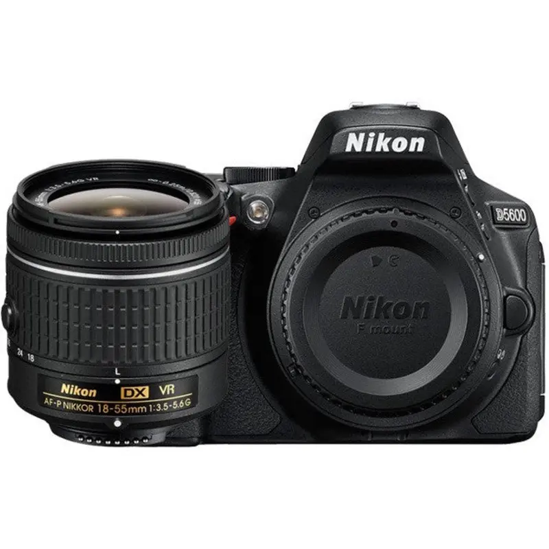Nikon D5600 DX Digital SLR Camera w/ 18-55mm DX VR II Lens Black