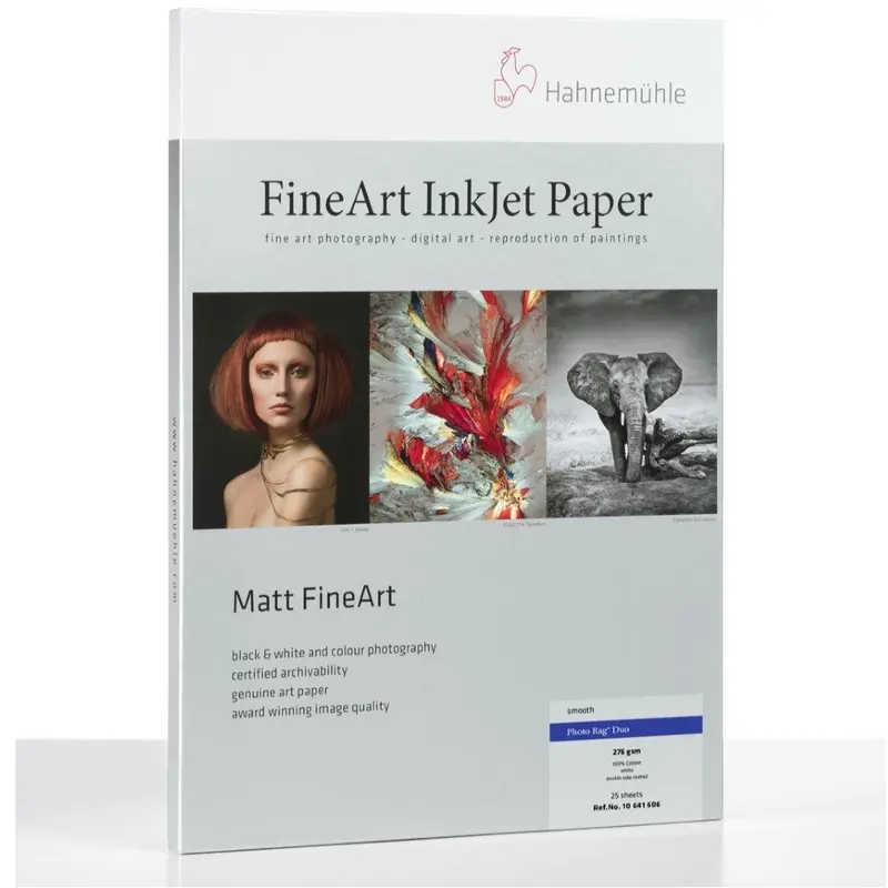 Hahnemuhle Photo Rag Duo 276gsm 13" x 19" 25 Sheets