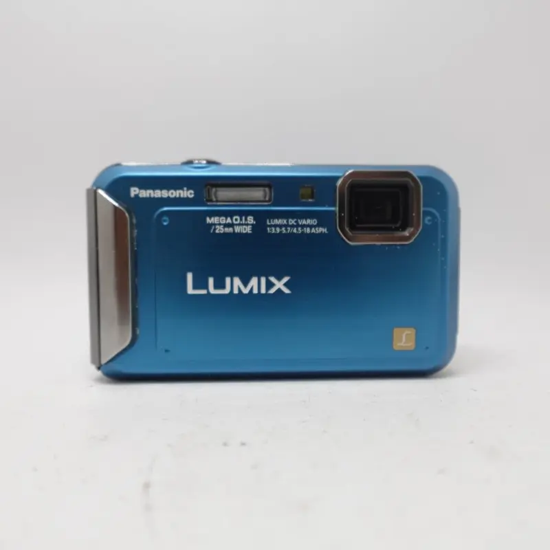 Used Panasonic Lumix DMC-TS20 Digital Point and Shoot Camera | Blue | U9