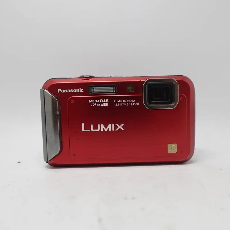 Used Panasonic Lumix DMC-TS20 Digital Point and Shoot Camera | Red | U8
