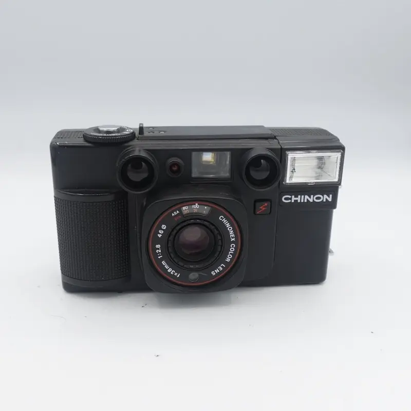 Used Chinon Infrafocus 35F-MA 35mm Point and Shoot Camera | Black | U9