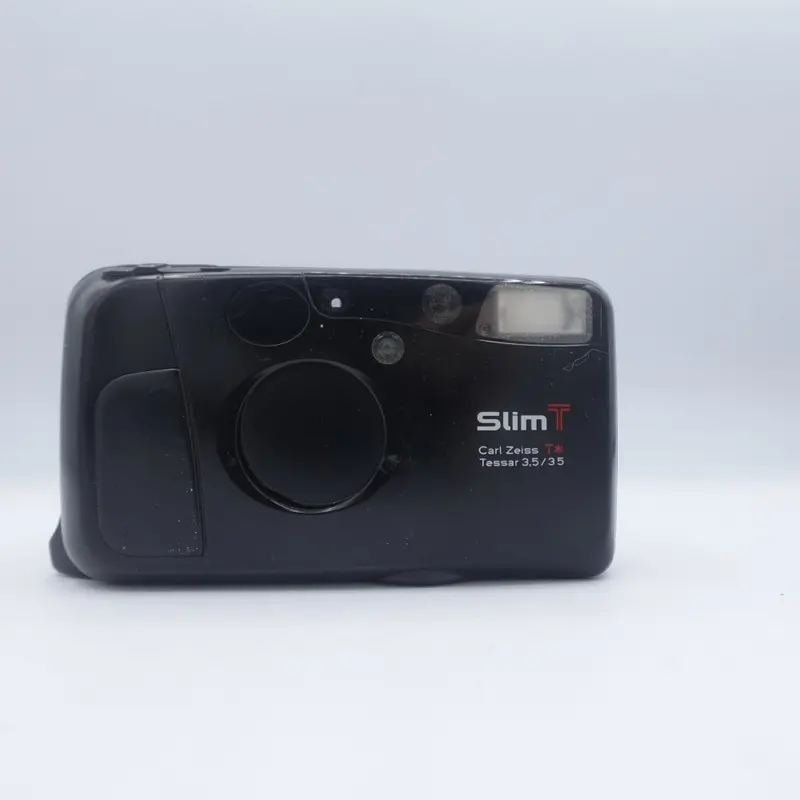 Used Kyocera Slim T 35mm Point and Shoot Camera | Black | U9