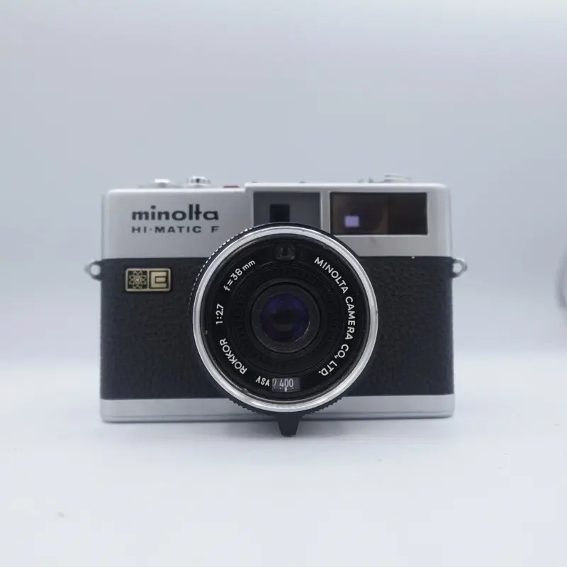 Used Minolta Hi-Matic F 35mm Rangefinder Point and Shoot Camera | Chrome | U9