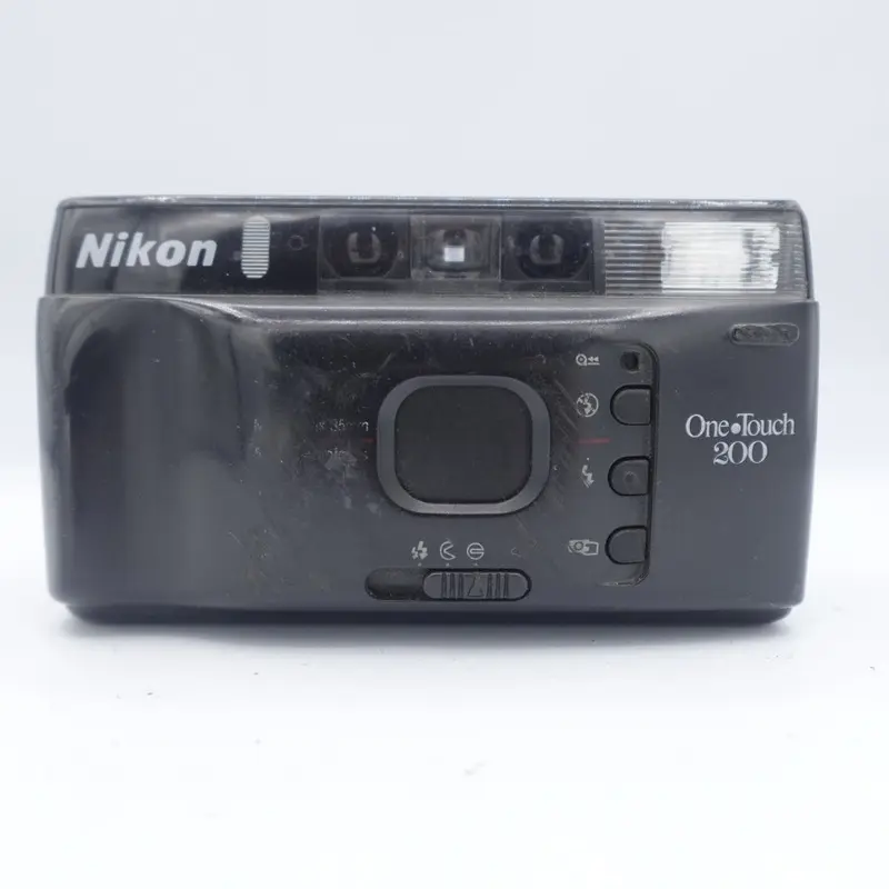 Used Nikon One Touch 200 35mm Point and Shoot Camera | Black | U9