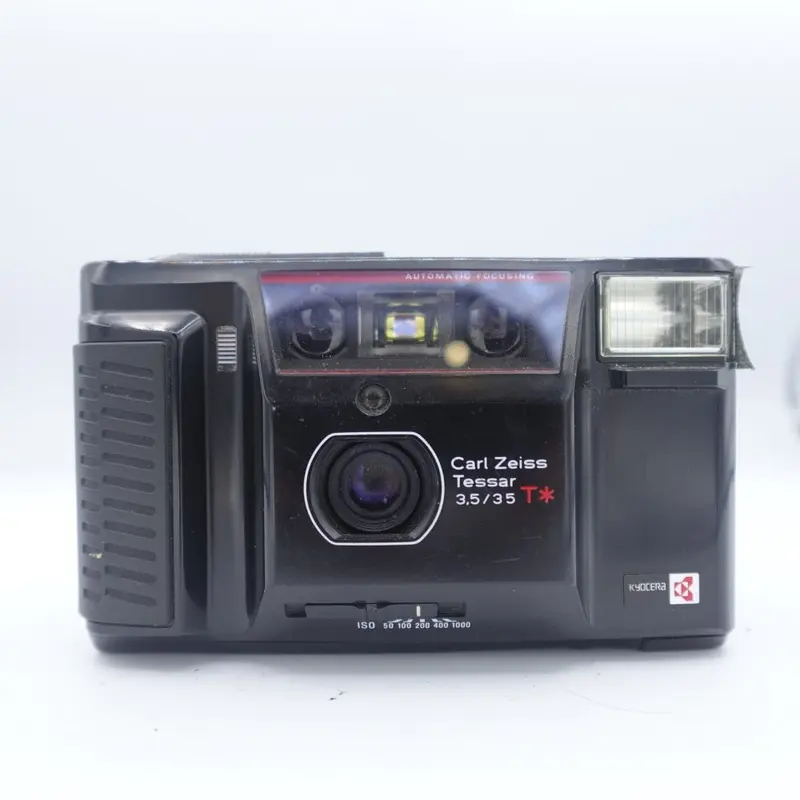 Used Yashica T AF 35mm Point and Shoot Camera | Black | U9