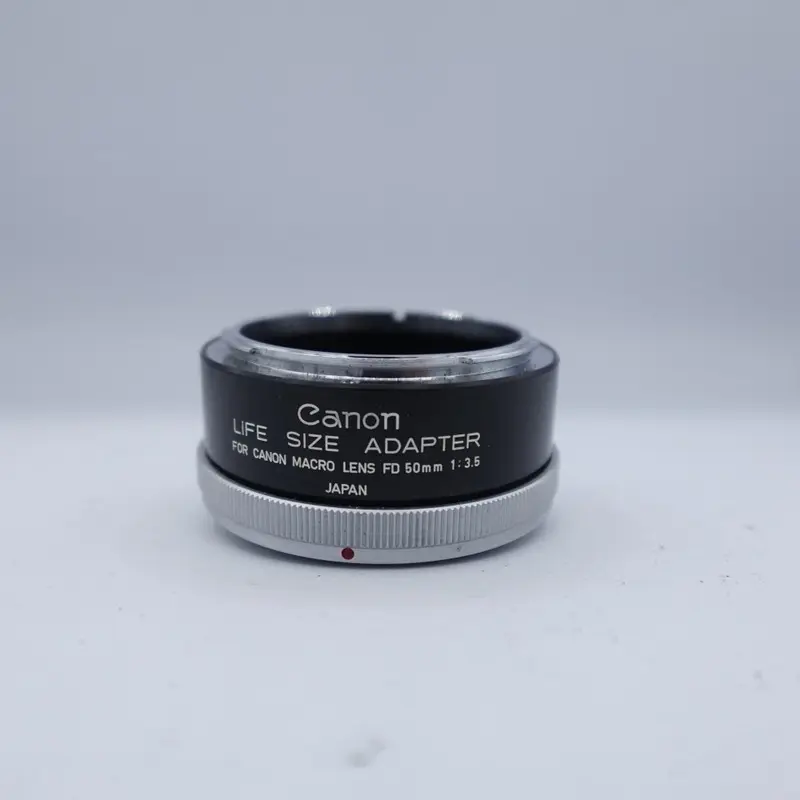 Used Canon Life Size Adapter for Canon FD 50mm f/3.5 Macro Lens | Black | U9