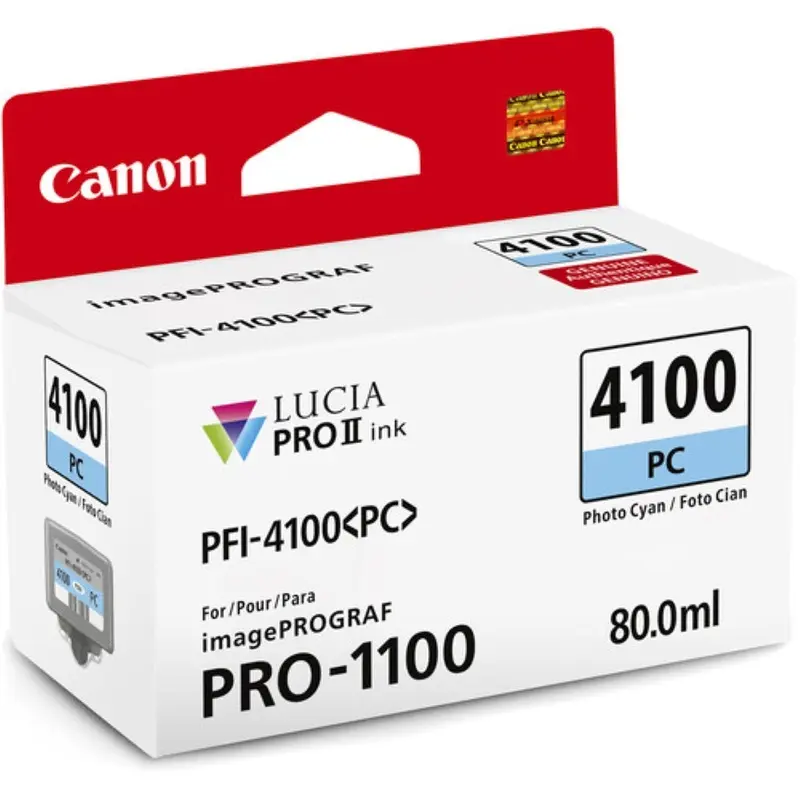 Canon PFI-4100 Photo Cyan Pigment Ink Tank | 80mL