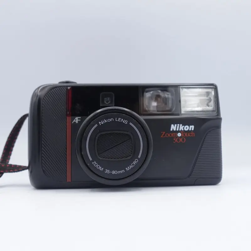 Used Nikon Zoom Touch 500 35mm Point and Shoot Camera | Black | U9