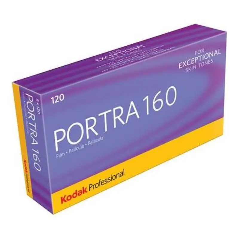 Kodak Professional Portra 160 Color Negative Film | 120 Size Roll, 5 Pack | Expired