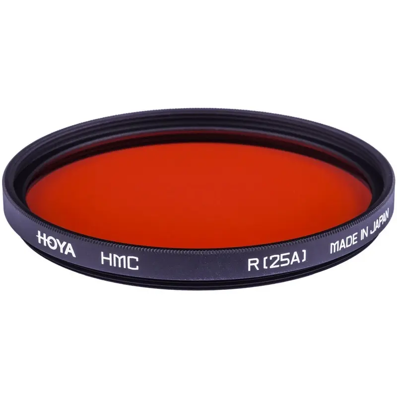 Hoya 49mm Red #25A (HMC) Multi-Coated Glass Filter for Black & White Film