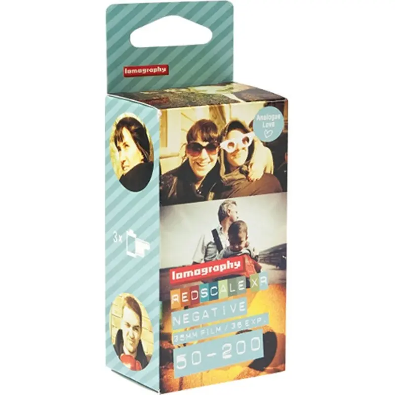 Lomography 35mm Redscale XR 50-200 Color Negative Film | Extended Range, 3 Rolls