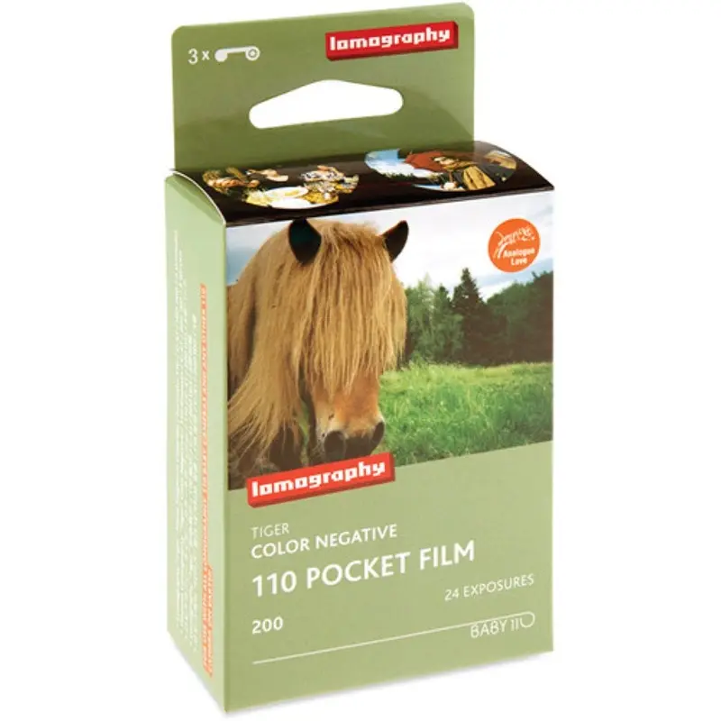 Lomography Tiger Color Negative Film | 110 Cartridge, 24 Exposures, 3 Pack