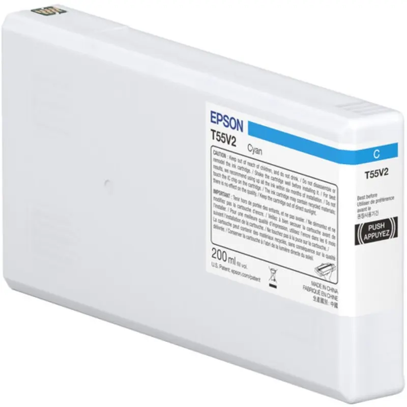 Epson T55V Cyan UltraChrome PRO10 Ink Cartridge | 200mL