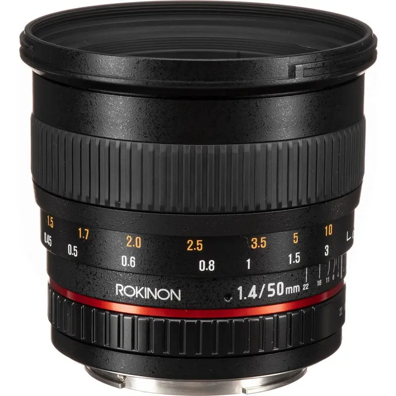 Rokinon 50mm F/1.4 UMC Lens for Canon EF Mount