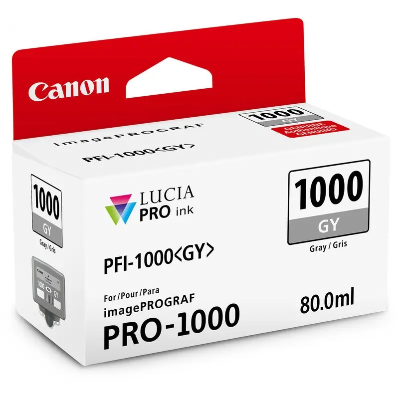 Canon PFI-1000 GY LUCIA PRO Gray Ink Tank | 80ml