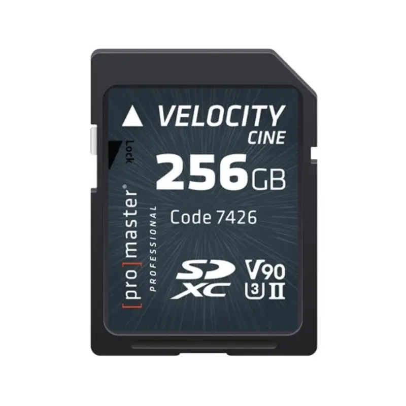 Promaster SDXC 256GB Velocity CINE UHS-III V90 Memory Card